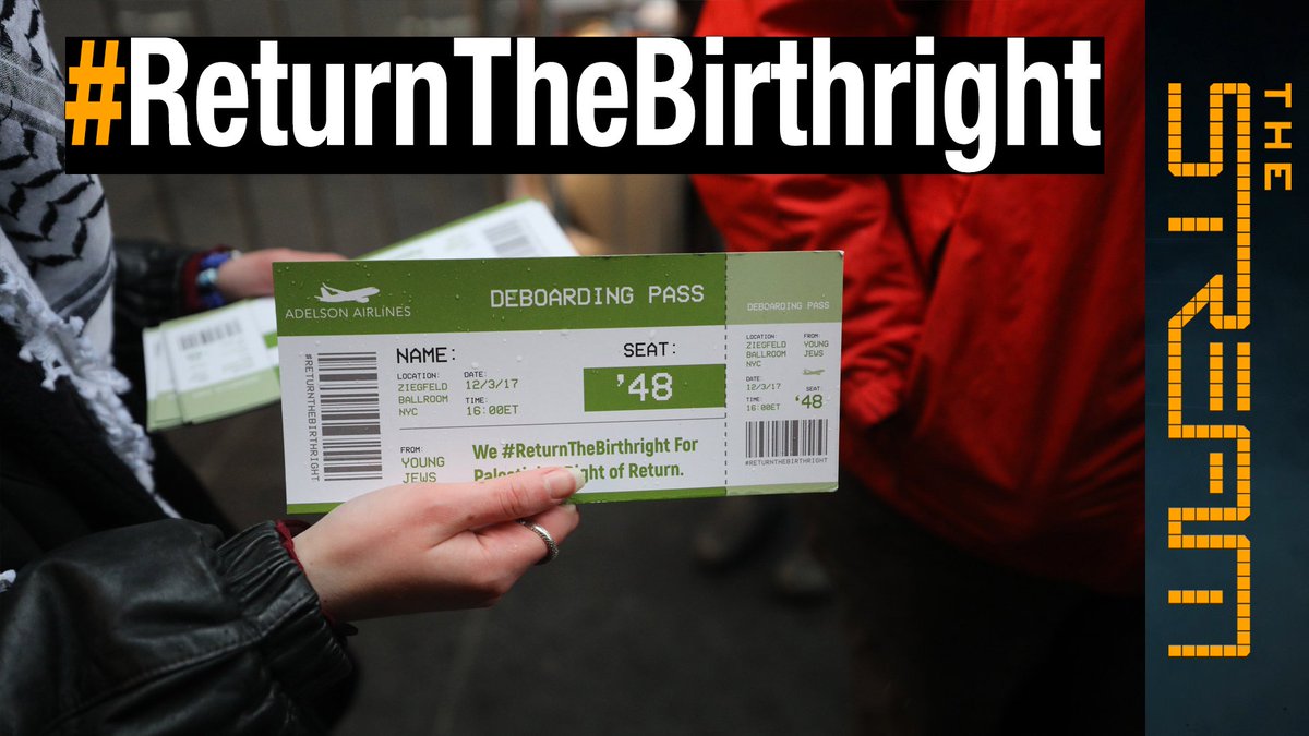 AJEnglish's tweet photo. Why are Palestinian rights activists asking Jewish youth to #ReturnTheBirthright? @AJStream looks at the controversy around the @birthright Israel programme. Join the conversation live on YouTube https://t.co/SoMvdeupyp https://t.co/H3spwdOr0Z
