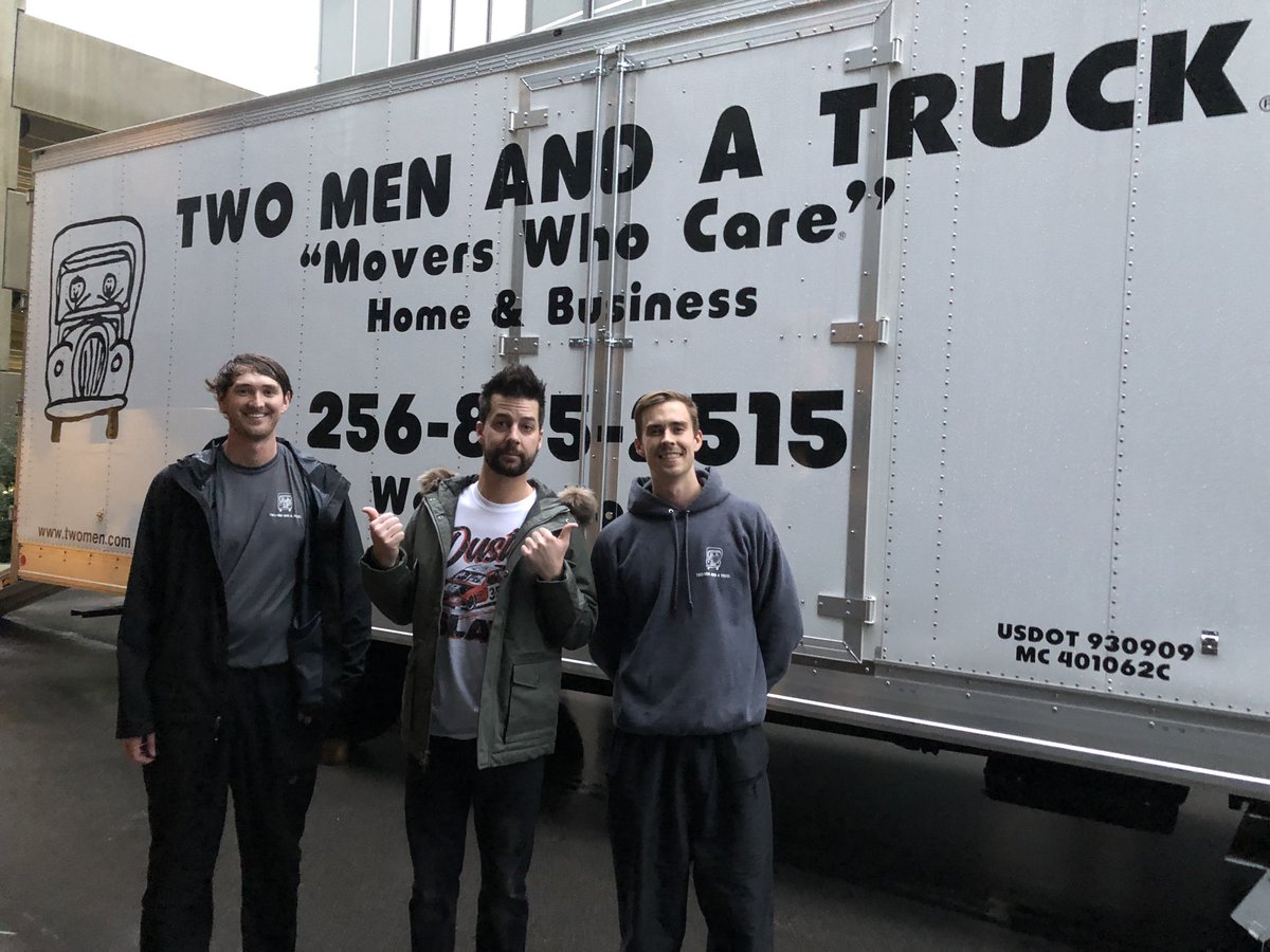 twomenhsv's tweet photo. Welcome home, #SHAWTAAAY @johnbcrist! “The good people of #TWOMENANDATRUCK - if you’re ever moving - these are the people you want to work with! BEST IN THE BUSINESS!” #JohnCrist It was a pleasure moving you! We’re happy to help! #MoversWhoCare #TMTHSV #checkyourheart https://t.co/t4IzdmeQou