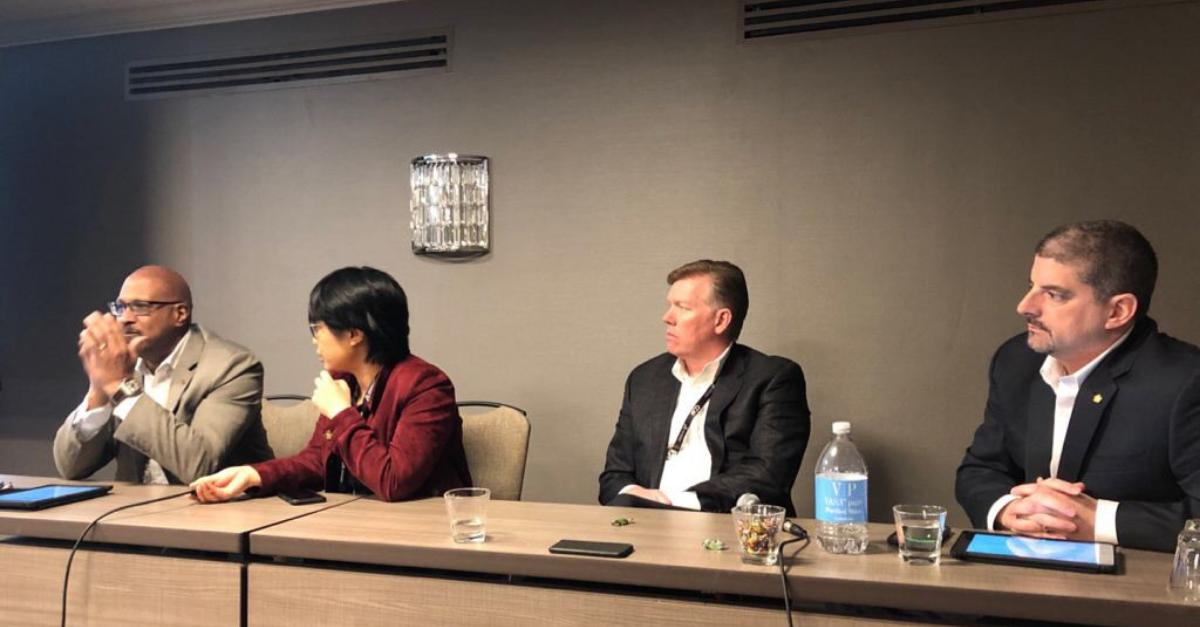 COEHQ's tweet photo. #LeadersSummit attendees got to hear from Ashim Guha, global VP at @techmahindracsr, who explained how @Chevron is leveraging Dassault Systรจmes โPerfect Productโ solution for its lubricants business needs. #CulturalChange #PerfectProduct https://t.co/285dWgyu8y
