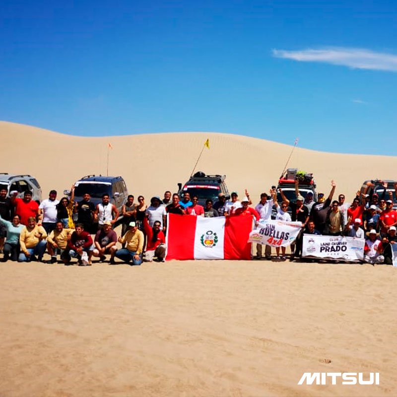 MitsuiOficial's tweet photo. Les dejamos con las mejores fotos de la hermandad 4x4 Perú - Argentina en Duna Grande.  #Mitsui #Toyota #dobletraccion #landcruiser https://t.co/Thrwngy3WA
