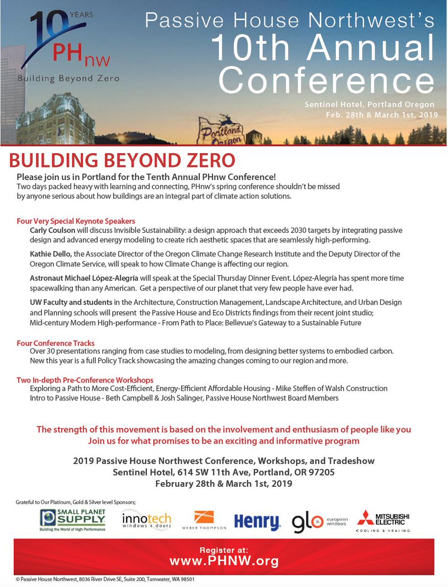 InnotechWindows's tweet photo. Who is joining us this week for the Passive House Northwest annual conference in #Portland? Full schedule here: https://t.co/bhWxULovcq See you there! #passivehouse #phnw #buildbetter https://t.co/ojqqT6oXl5