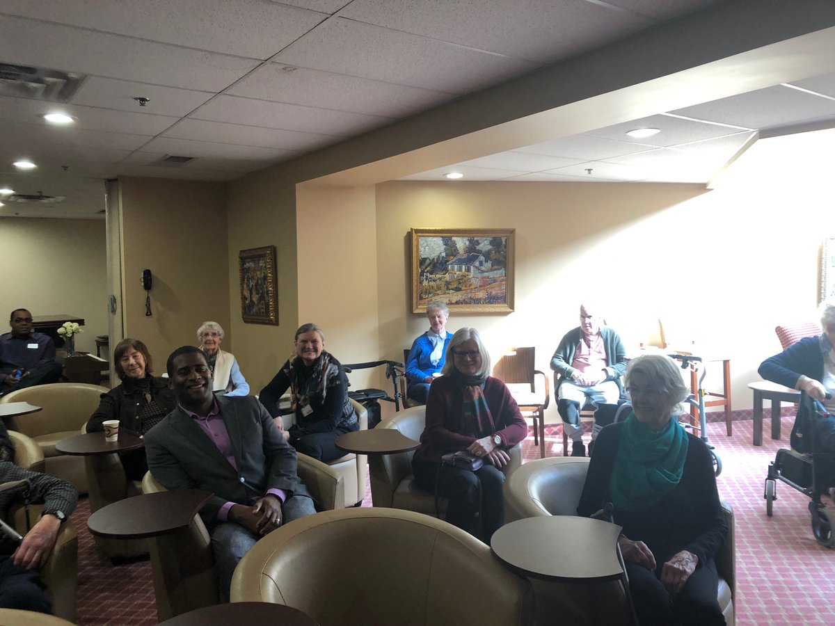 CarAdrianH's tweet photo. Thanks to Tudy MacLaine & the residents at Chartwell New Edinburgh Retirement Residence in #Ottawa for welcoming me so warmly & asking great questions during my #BlackHistoryMonth talk this morning. We discussed #AlbertJackson, #WestIndianDomesticScheme, #ViolaDesmond etc. https://t.co/ovRXHEisb6