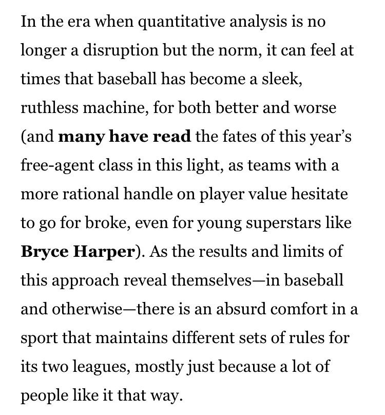 Wrote about pitchers hitting, life-hack philosophy, and choosing not to do the thing that obviously makes more sense <a href="/Hardball_Times/">The Hardball Times</a> 
tht.fangraphs.com/embracing-inef…