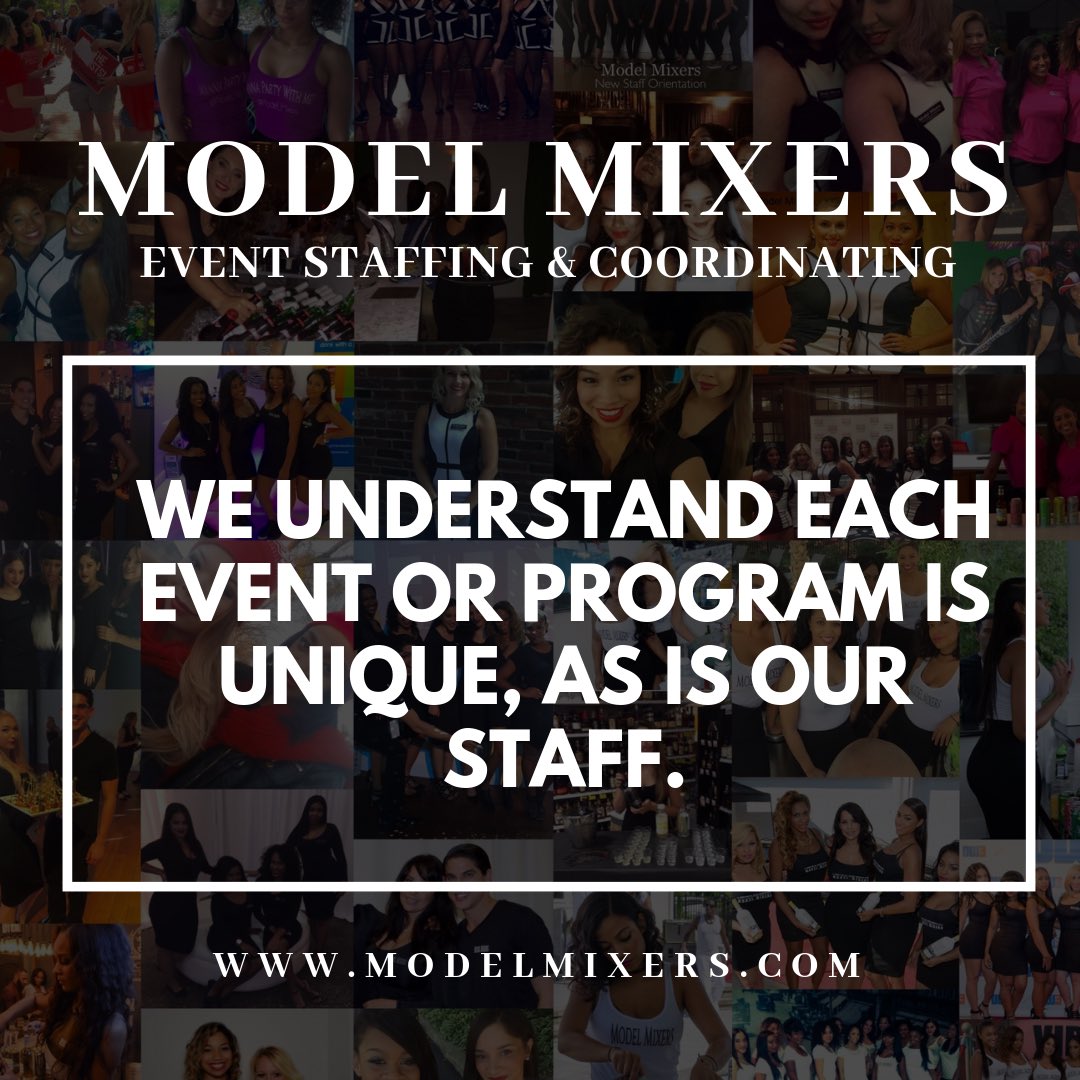 ModelMixers's tweet photo. Always putting our clients first, we align your needs with the right talent and event staff. #ModelMixers #EventStaff  #promo #expo #events #EventManagement #coordinating #CorporateEvents #ResidentialParties #VenueStaffing https://t.co/4byLZKkQJC