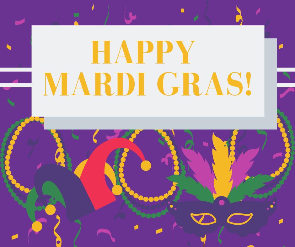 GSOLibrary's tweet photo. A happy and safe Mardi Gras to everyone! #MardiGras https://t.co/RuaXyo5LV4