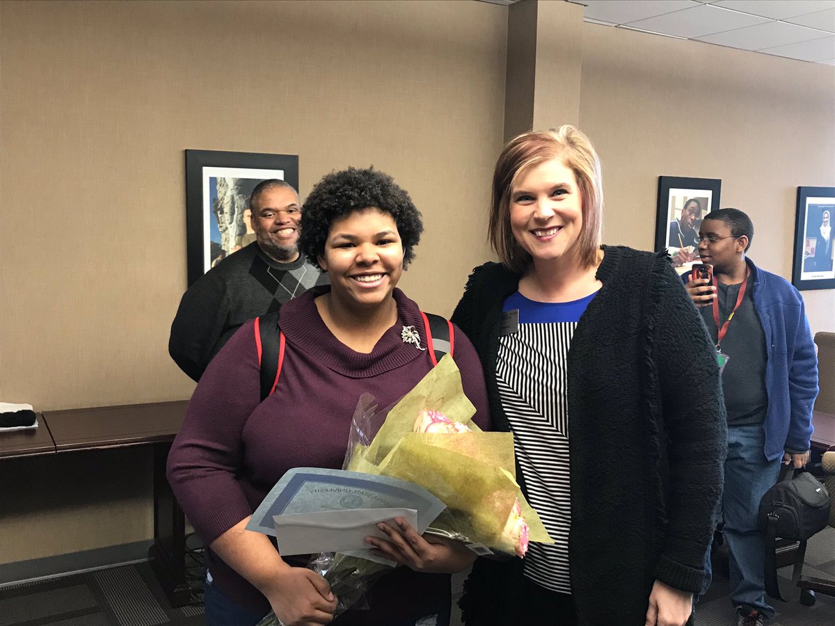 choosestate's tweet photo. Congratulations to Taylor Smith on being offered the President's scholarship! 💙 #indstate https://t.co/RX1RpPv72H