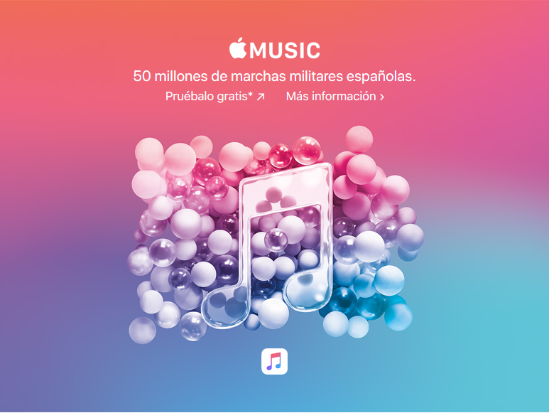 ¡ En <a href="/AppleMusic/">Apple Music</a> puedes escuchar más de 50 millones de marchas militares españolas!