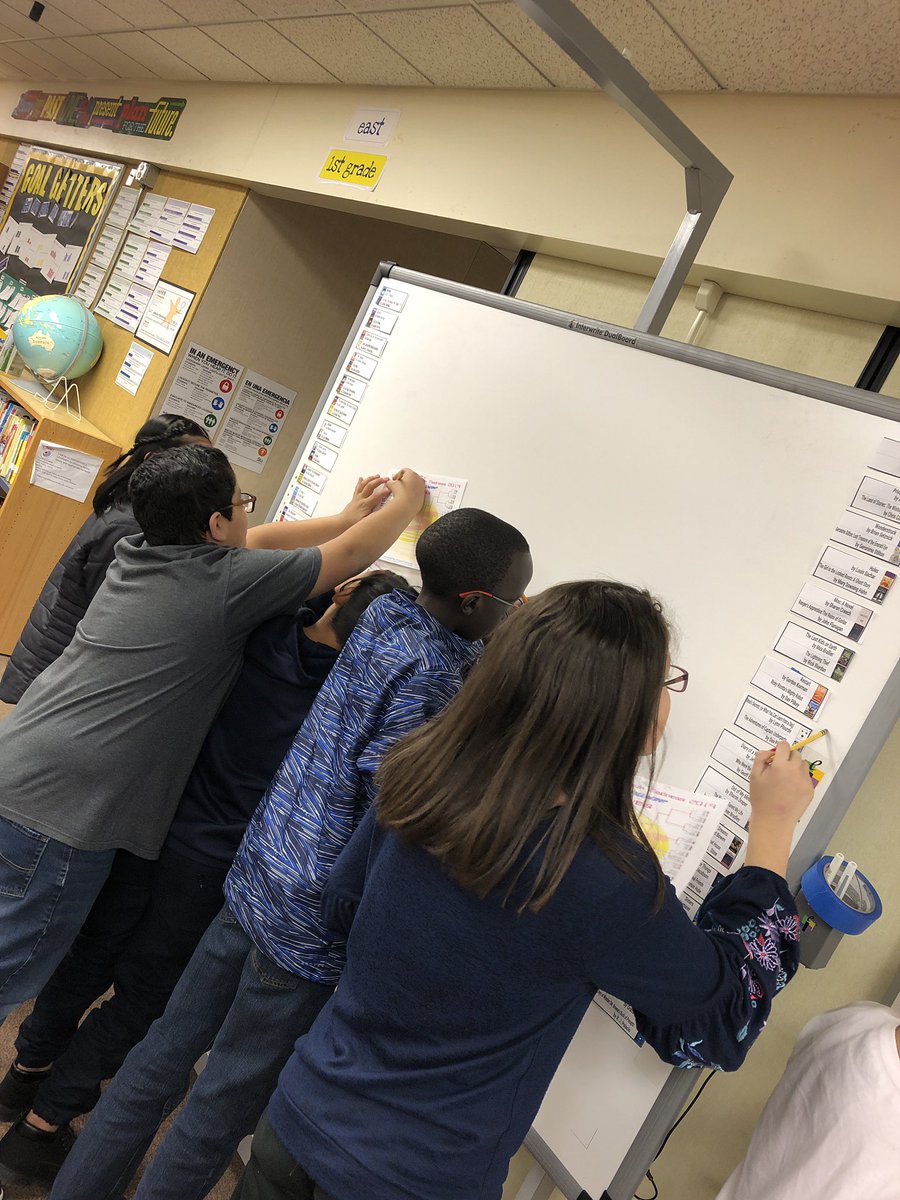 MrsKosmicki's tweet photo. Making our picks and completing our brackets for the #marchbookmadness tournament 2019. @JeffersonGIPS #begrand #gipsreads https://t.co/1EbZ4zkQS0