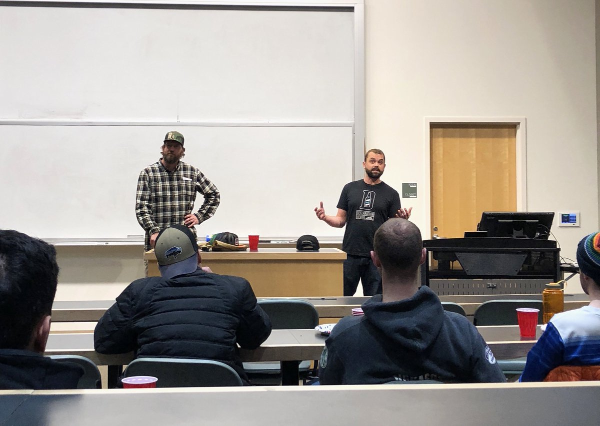 Mike and Greg, Founding Fathers of Declaration, made an appearance last week at their alma mater to talk to #Mines students about starting a business (and to serve a few beers for inspiration). Thanks for having us, <a href="/MinesEconBus/">Mines Economics and Business</a>! 

#HelluvaEngineer #MinesAlumni