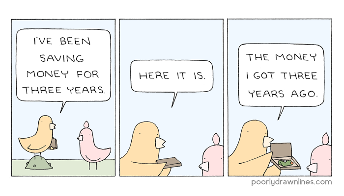 been saving 