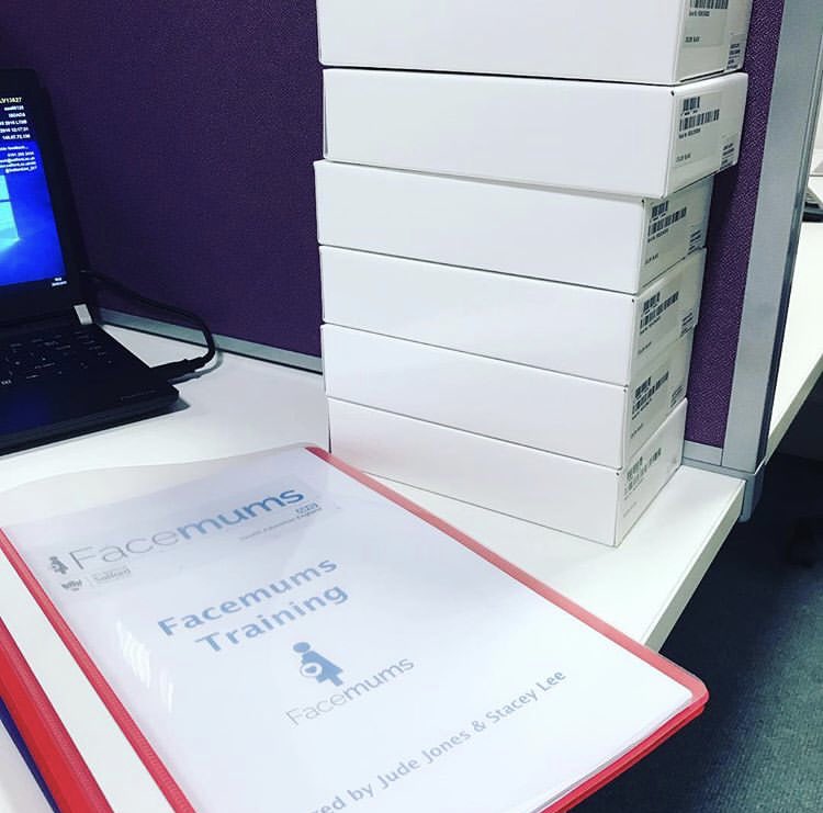 facemums's tweet photo. Busy time in #Facemums @UoS_HealthSoc office today with lots of #tablets #trainingpacks prepared for our new #Facewives at the 6 different hospitals we are training over the next two weeks @RoseMcC_ukmdwf @beetrooter @StaceyJ_86 #Facemums #relationalcontinuity #digitalhealth https://t.co/8BoMZncdfY