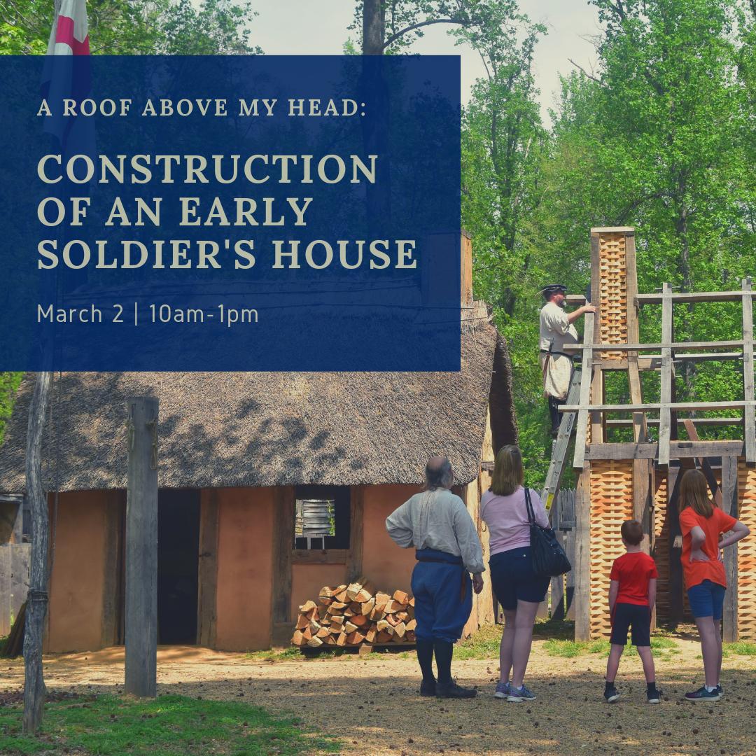 This weekend! Explore how skilled carpenters, sawyers, and woodsmen arriving from England 400 years ago constructed houses, churches, and more - all without modern power tools! All ages welcome. Call 804-318-8732 to register.