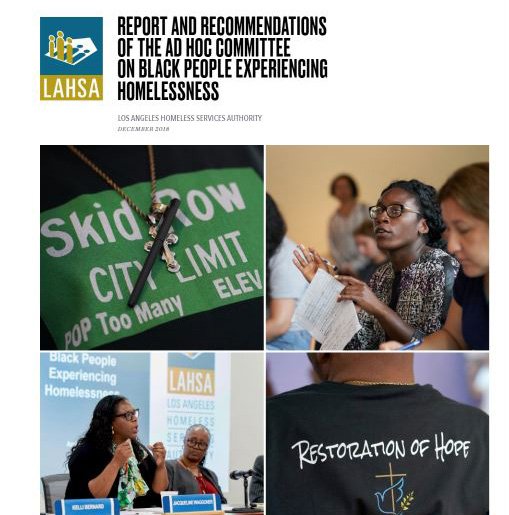 MayorOfLA's tweet photo. It’s no secret that our country has a long history of housing discrimination &amp; that legacy impacts the disproportionate number of Black Angelenos experiencing homelessness. We will not accept the status quo. The new @LAHomeless Ad Hoc Committee report helps us chart a new course. https://t.co/34cubZw9rs