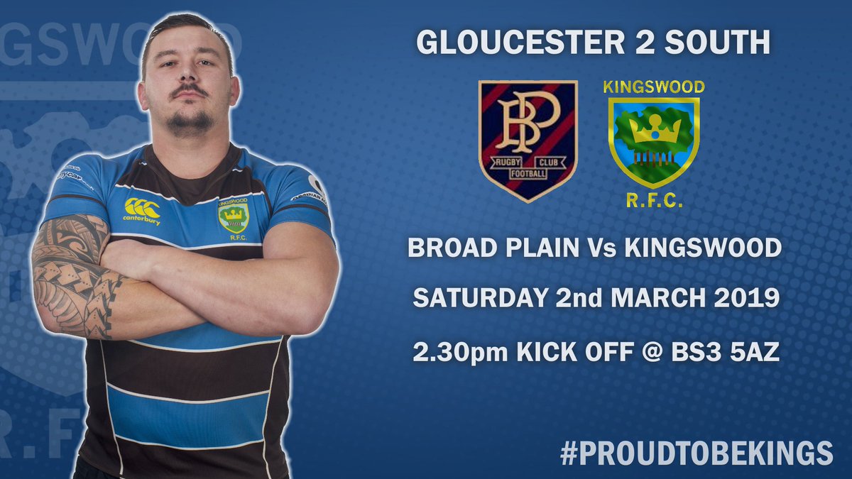 kingswoodrfc's tweet photo. It's @BroadplainRFC and @Aretians 2's for @kingswoodrfc this Saturday. No @SixNationsRugby this weekend, so normal kick off times! #proudtobekings @GloucsCountyRFU https://t.co/HIKwjVvTP9
