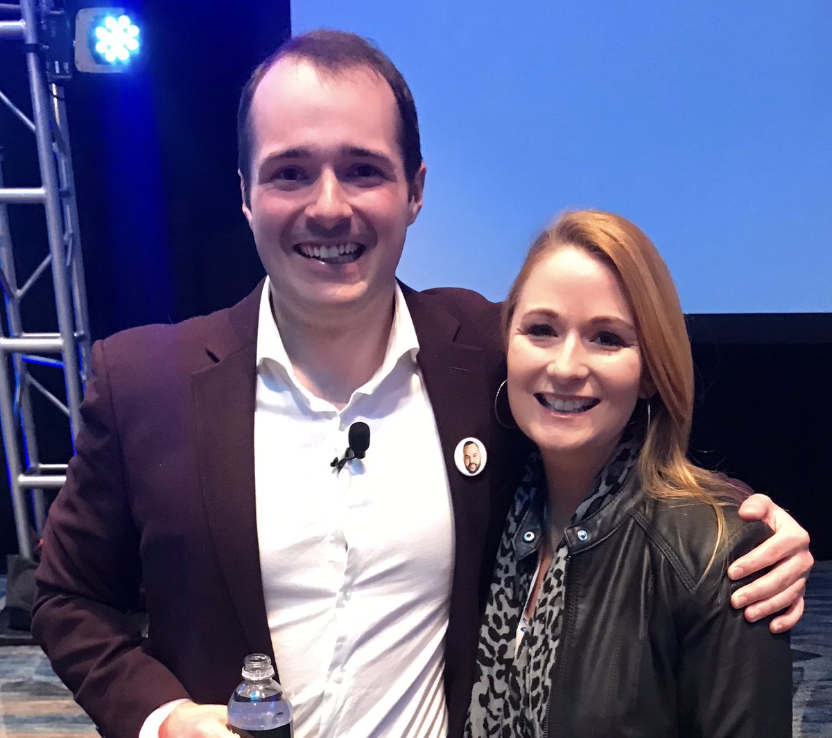 PRMarniHale's tweet photo. @Jtrondeau awesome presentation today at #tcs2019.  Love the way your mind works.  Great to finally meet in person. https://t.co/8nftJ6uL2L