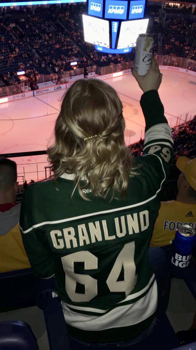 HeAtHeRjEaN15's tweet photo. Granlund you’ll always be my favorite player.. 😍 I’ll come and see you in Nashville, don’t you worry. 😉 Kind of funny this pic was taken in Nashville. #WildsLoss #Granimal https://t.co/f4Zz1jLuKh