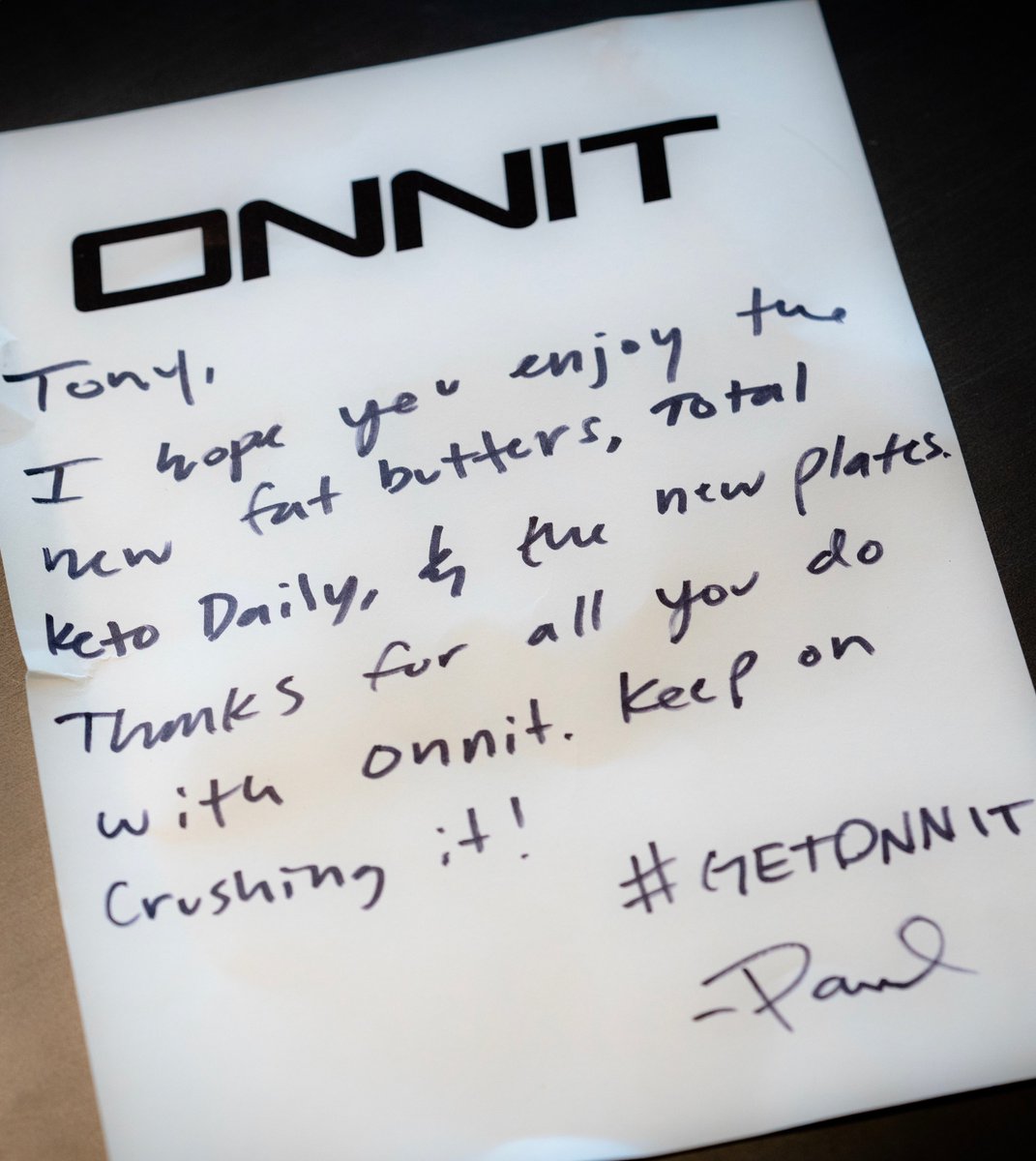 TonyBesson's tweet photo. Thanks @Onnit!! 🤙🏻 #getonnit #ketodiet https://t.co/dtsbCWirZD