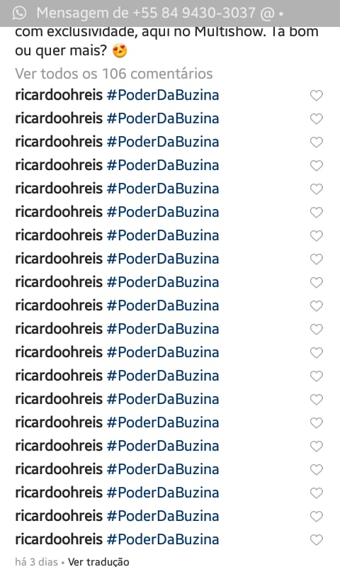 PBuzina's tweet photo. O #PoderDaBuzina invadiu os principais perfis de entretenimento das redes sociais @HugoGloss   @multishow , e o @LucianoHuck . A intenção é deixar uma incógnita na mente das pessoas em despertar o interesse em saber o que é o #PoderDaBuzina . https://t.co/xKIcjMLX0X