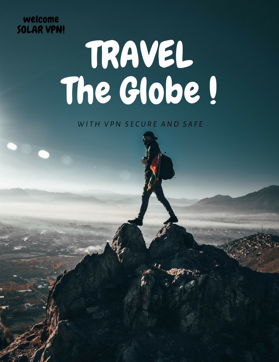 SolarJsc's tweet image. Travel The Globe with secure and private internet!
Download now: play.google.com/store/apps/det… …
#VPN #SolarVPN #hotspotvpn #bestvpn #privatebrowse #VPNmaster #turbovpn #strongvpn #vpnproxymaster #bestvpn #fastestvpn #smartvpn #Solarvpn