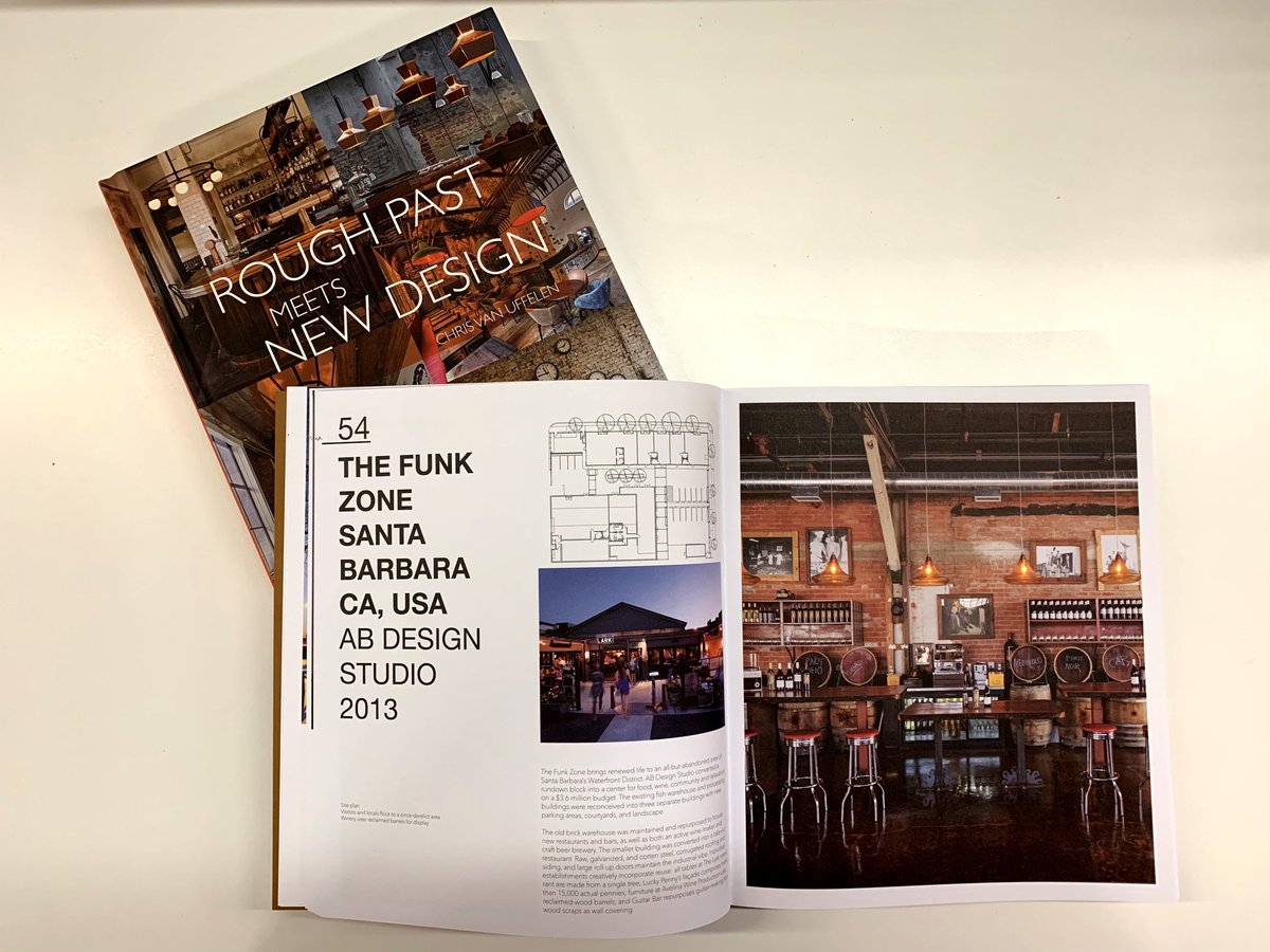 pixzen's tweet photo. RT @ABdesignstudio: Read about all the amazing FunkZoneSB destinations you visited on our Day in the Funk Zone tour in Chris Van Uffelen's book, "Rough Past Meets New Design," featuring AB design studio. 
.
.
.
#architecture #design #funkzonesb #urbanwin… https://t.co/iMWZqvvfiX