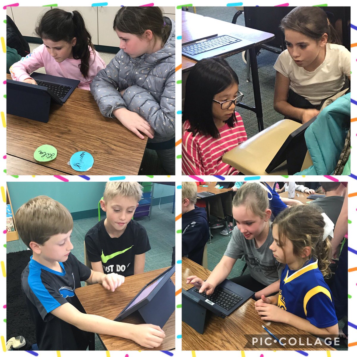 Ss collaborating with @MsSmithSBE class and teaching them all about using Line Draw in keynote! #ThisIsSBE #ThisisMidway #TechnologyMatters @kaci_powers