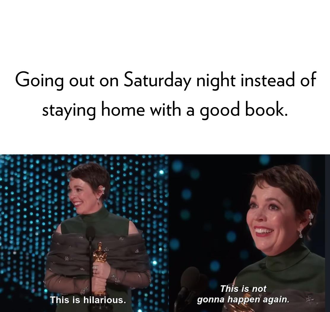 randomhouse's tweet photo. A lesson we only needed to learn once. #RandomHouseMemes #oscars https://t.co/yC6cvJ2kmr