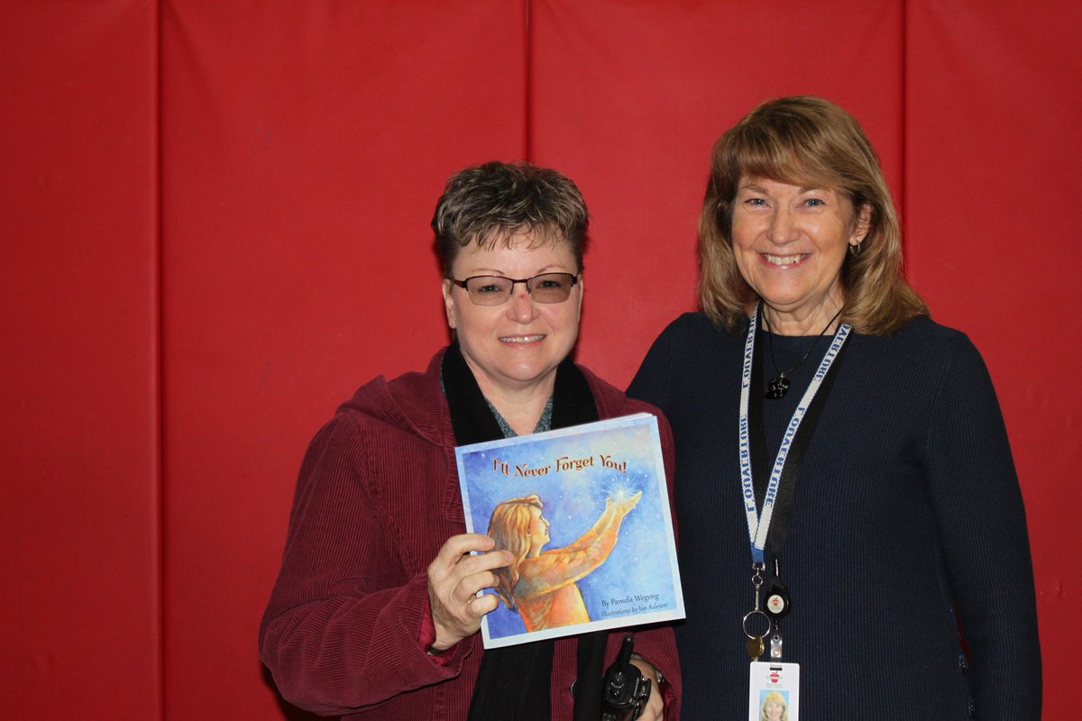 Thank you to <a href="/pkwegeng/">Pamela Wegeng</a> for her book donation to the <a href="/LOuvertureElm/">L'Ouverture Elem.</a> library. Mrs. Wegeng was a L'Ouverture teacher for many years and now is pursuing her passion for writing. I'll Never Forget You is her second book. #wpsproud