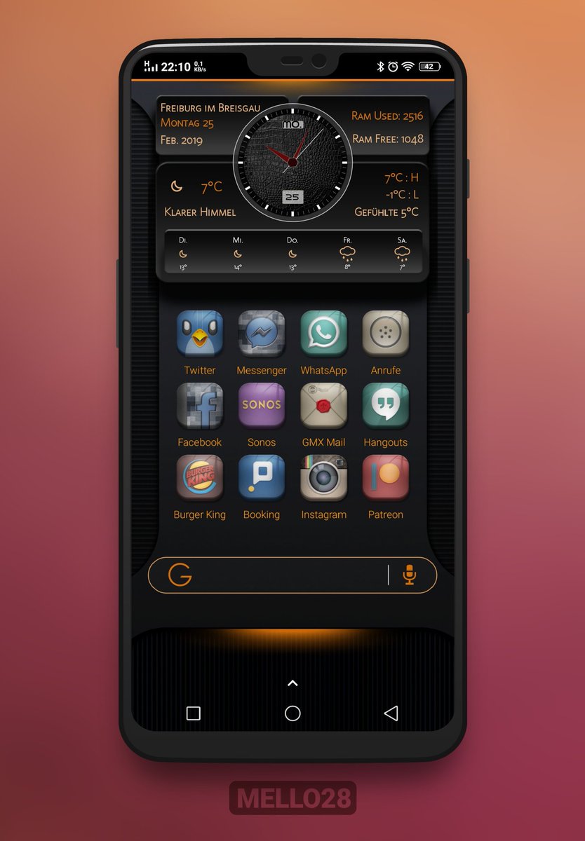 iPhonic4's tweet photo. Tonight setup
* Icons #desire2 by @Coccco28
* #kwgt by @tugay555
* #hishoot2i by @RodKahx https://t.co/RmVbulIBYw