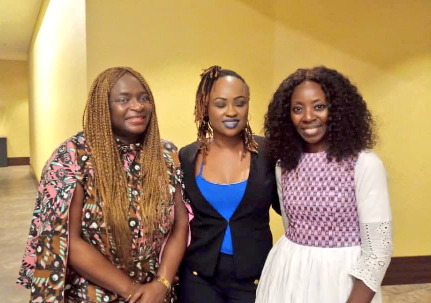 MadameDigitale's tweet photo. Check out our Photos from the final session of the #EllesCoaching session in #Conakry today w/ @MadameDigitale @MariamTendou and guest of honor Ms. #MaladoKaba #Guinea's former Minister of Economy & Finances. Our #bossladies are supercharged! Amazing session on #personalbranding https://t.co/dF3hkI0MMV