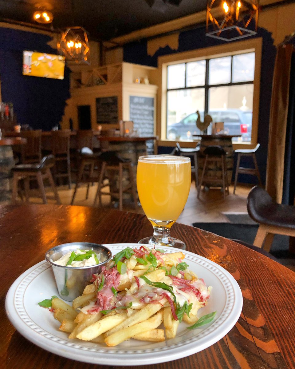 Bar &amp; Barrel // 4-7pm :: Reuben Loaded Fries &amp; Farmhouse Pale Ale <a href="/oxbowbeer/">Oxbow</a> $5! #happyhour #craftbeer #drinklocal #portlandME #mondaymotivation