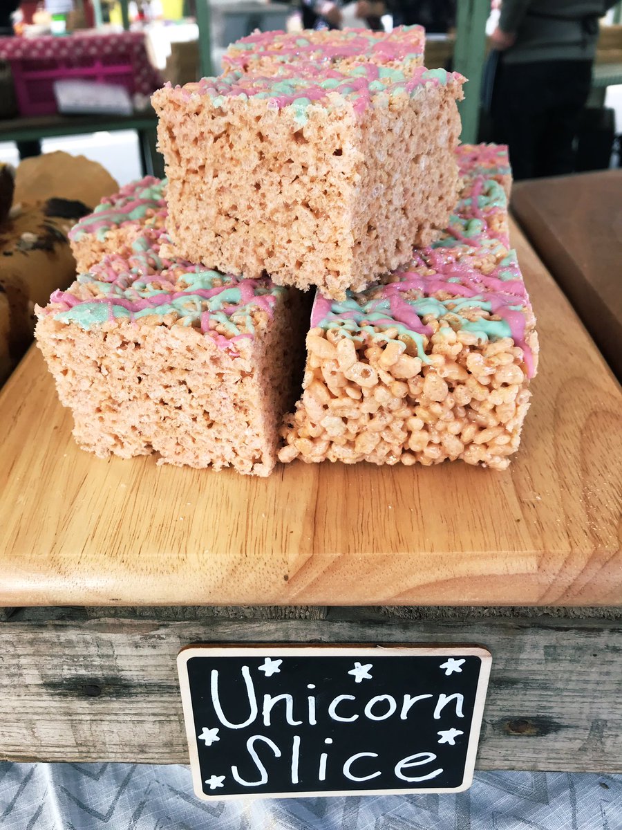 baddogbakeryuk's tweet photo. Our #UnicornSlice goes down an absolute storm with both the younger and older generations 🦄 it’s either kids tugging on their parents arms saying ‘pleeeease can I have one?’ or a smiley adult exclaiming ‘I haven’t had a Rice Krispie cake in years!’ #baddogbakery #sweettreats https://t.co/dLT1jTzLlo
