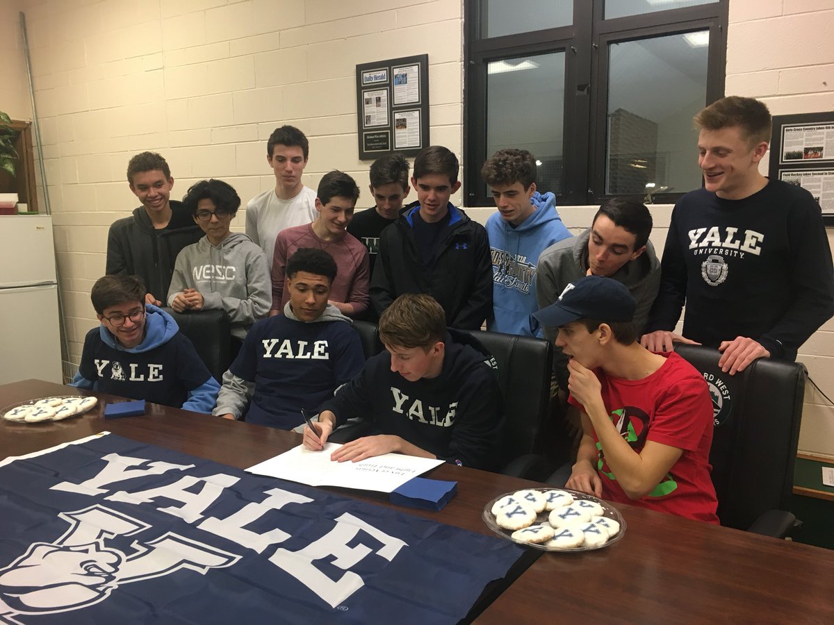 Stephen Moody signing his letter for Yale...congrats Stephen!