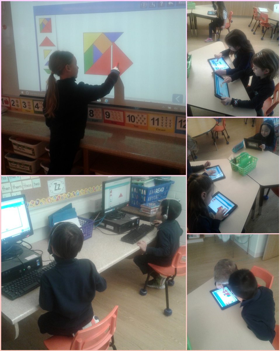 Gr1Flynn's tweet photo. Today we explored making new different figures. @HolyRosaryM #WeAreHRM #mathology #pearsoncanada #2dshapes #handsonfun #wegotcreative https://t.co/XuM3ajHmJb