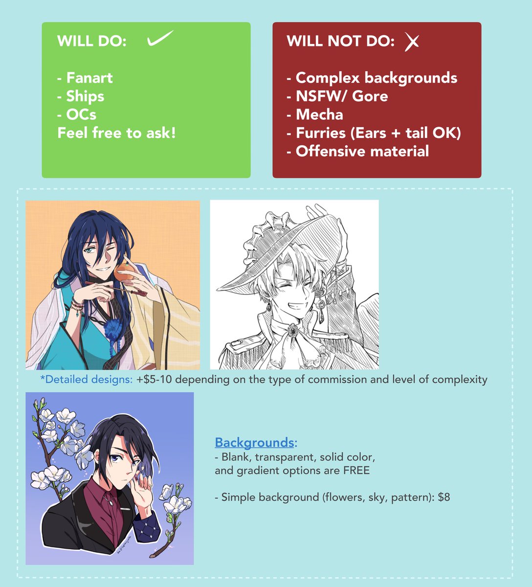 [RT ❤️]
My cat had surgery for back wounds and I need help paying for it so I'm opening commissions!! 

-Payment upfront via PayPal only (USD) 
-More details &amp; samples: https://t.co/BQhAw2G4Iv

DM or 📧 amegafuruu@gmail.com 
(1/2) 