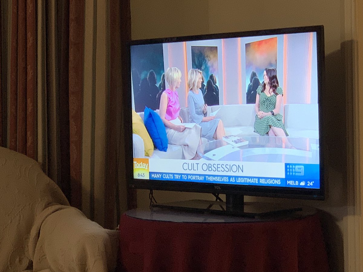 _hbrownx's tweet photo. australian tv is wild, they’re talking about cults on a morning show https://t.co/4VtvBp8G3X
