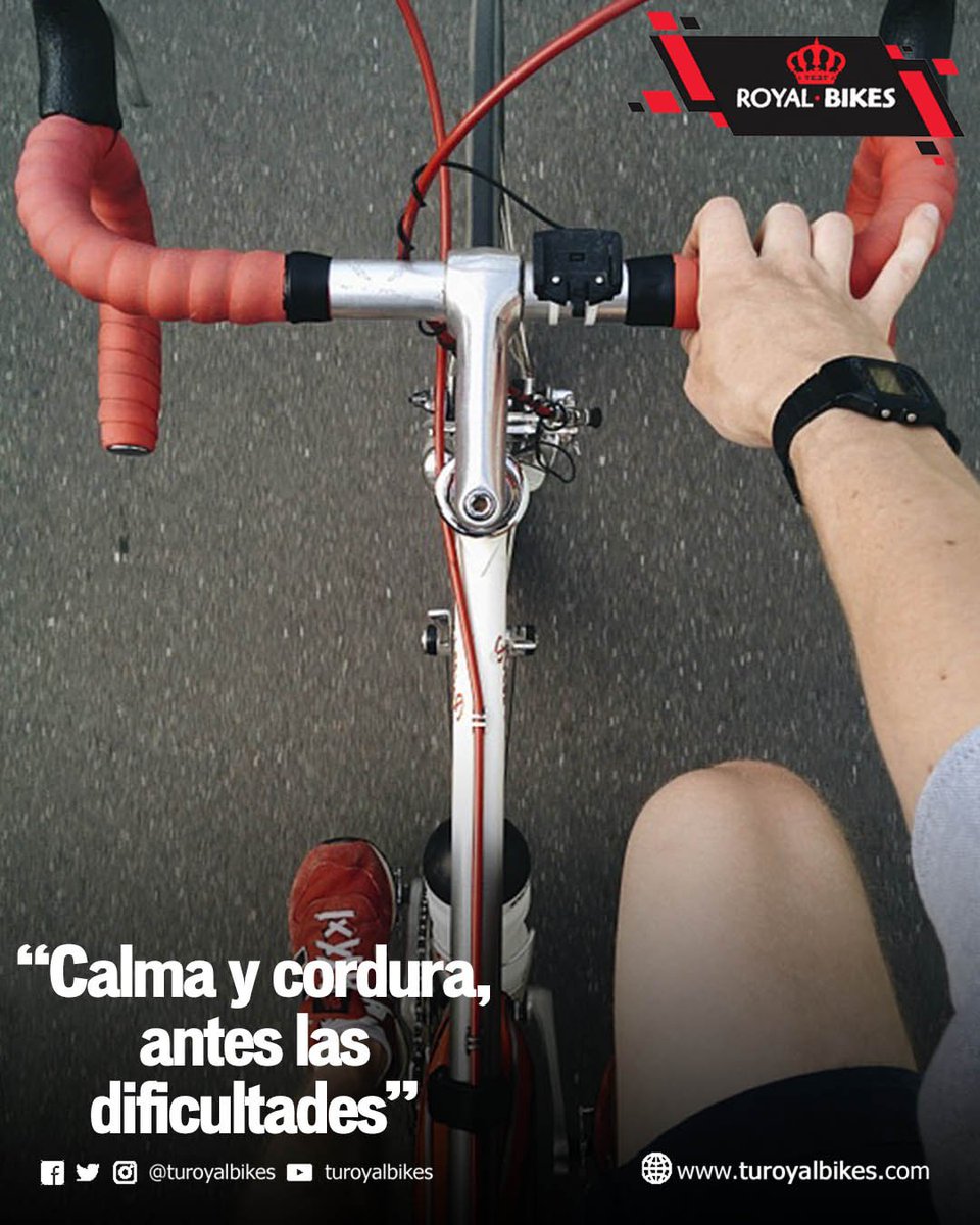 Cuando las cosas se pongan cuesta arriba mantén la calma. Cuando  Una mente esta  en calma atraes fuerza interior y confianza.
#venezuela #ciclismo #cycling #bike #bikelife #bikelove #royalbikes