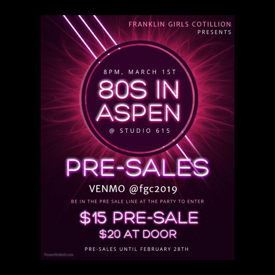 fgc_2019's tweet photo. PRE-SALES NOW OPEN!! Venmo @fgc2019 $15 and be in the pre-sale ticket line on Friday!! Tickets $20 at the door. SEE YOU THERE!!! https://t.co/IVwKFqzV5b