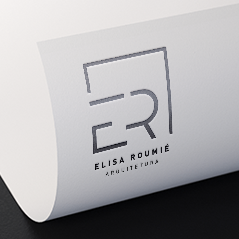 gammavc's tweet photo. A logomarca desenvolvida para a arquiteta Elisa Roumié foi baseada no conceito arquitetônico minimalista, fazendo a releitura de um monograma mais moderno. O objetivo foi trazer um visual forte, clean, de leitura rápida e elegante. https://t.co/9BH8lfPyhQ