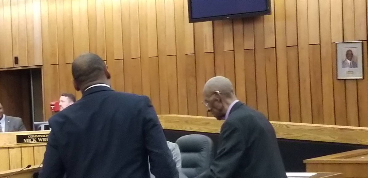 RudyReports's tweet photo. #JerryJohnson 100 years old is the #First #HBCU coach to win a #CollegeBasketball #Championship honored by #ShelbyCountyMayorLeeHarris. @LocalMemphis @Lemoyne OwenCollege https://t.co/T9khnDcyij