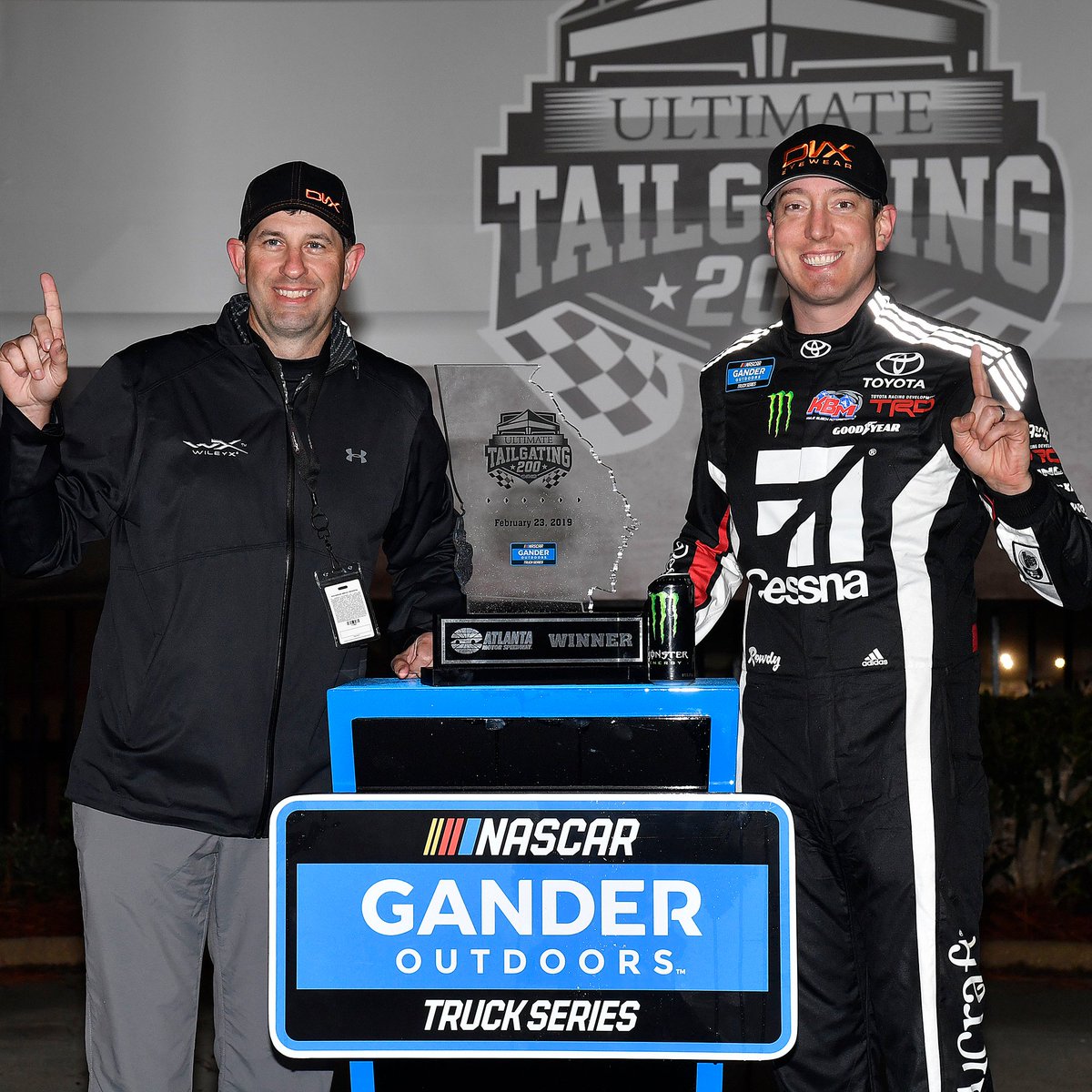 Congrats to <a href="/KyleBusch/">Kyle Busch</a> for becoming the winningest driver in #NASCAR Gander Outdoors Truck Series history! 🏁