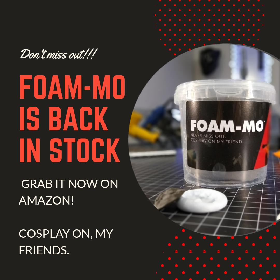 CosplayApprenti's tweet photo. Foam-Mo is back in stock on Amazon! Get it now! :)

#cosplay #cosplayer #foamclay #myfoammofix #foammo #foamsmith #foamsmithing #forgingwithfoam #foamfanatics #CosplayOn https://t.co/R5x2ij7Yjc