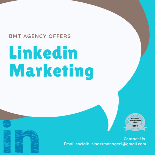 AgencyBmt's tweet photo. #LinkedIn #Marketing We offer:
1.Create your business page 
2,Create your own hashtag list 
3.Create your brand 
4.Manage your Linkedin business pageFor more information Email:socialbusinessmanager1@gmail.com
 #onlinemarketing #businessmarketing #linkedinmarketing #businessgrowth https://t.co/I72E5OXZzq