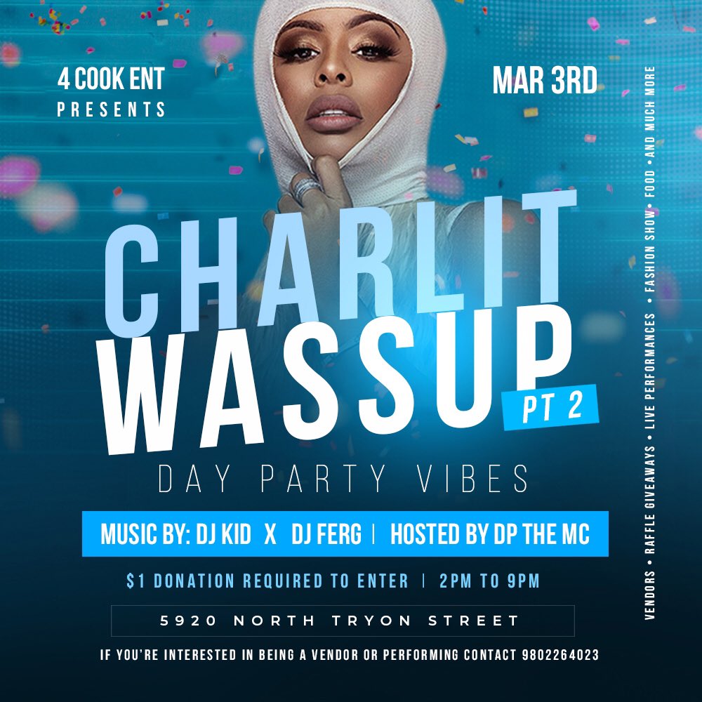DPtheMC's tweet photo. ATTN #WSSU #LC AND OTHER #CIAA SCHOOLS
HERES ALL YOUR YOUR #CIAA MOVES FOR 2019!!!!
18+ AND 21+ MOVES THREAD
THURSDAY-SUNDAY WE IN THE 704
#CIAA2019 x #BestHostInTheState
RT TO SAVE A LIFE https://t.co/gufxvgdJi8