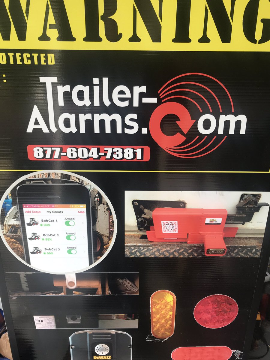 Just picked up from local sign printer for a freight security summit next week.
 <a href="/findmyscout/">Scout</a> <a href="/DewaltML/">DEWALT MOBILELOCK</a> 
#freightsecurity #fleetsecurity