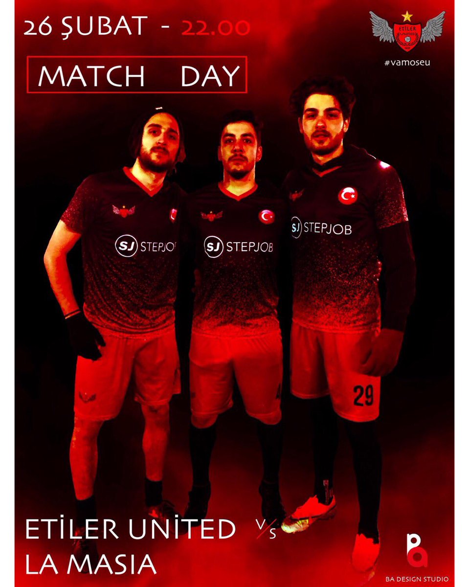 ⚽️Maç Günü!
🏆KuFutbolLeague
🆚La Masia
📆26/02/2019
⏰22:00
🏟Orhan Keçeli Stadyumu
#EtilerUnited #BlackRed #VamosEU #KUFL #RakipLaMasia ⚫🔴💥