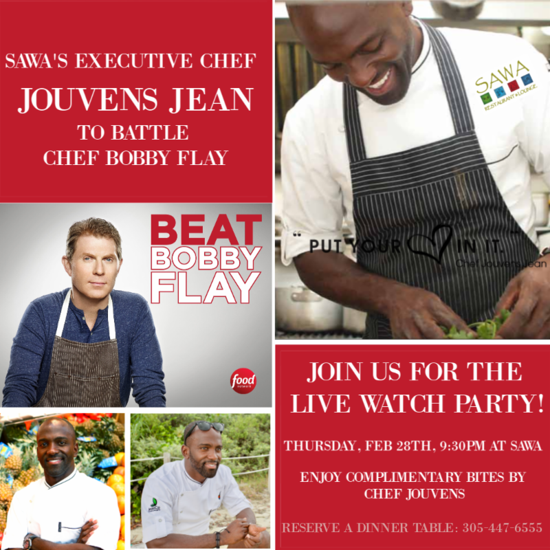 SawaRestaurant's tweet photo. Sawa's Executive Chef to battle Bobby Flay Thursday on the the Food Network. We're throwing a watchparty! https://t.co/mQeYQ3hBi8 https://t.co/B5CL3Q6uUe