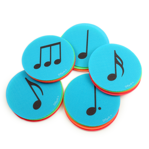 Looking for more music notes to add to your collection? SitSpots has them! Now available at sitspots.com music note pack #2! This pack offers 5 different music notes in 4 different colors. Don't delay or yours today!
