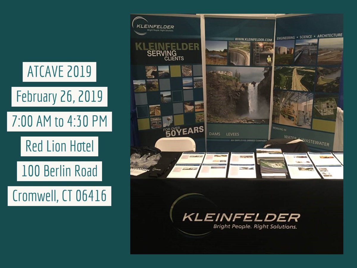 KleinfelderHQ's tweet photo. Kleinfelder’s Becky Weig and Thomas Loto will be attending ACTAVE 2019 tomorrow! Stop by and say hello!
#Conferences #Water #ACTAVE19
#CTAWWA
https://t.co/PAGED0SIOl https://t.co/D2C9lmkUpo