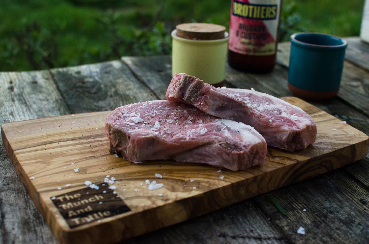 Cider brined pork chops tonight.  Didn't have the HOG recipe ingredients but did the parts I had.   Not sure how much of an affect the cider brine really had but the pork was tender. Tasted good. Had similar results without the brine though. Maybe a side by side test next time.