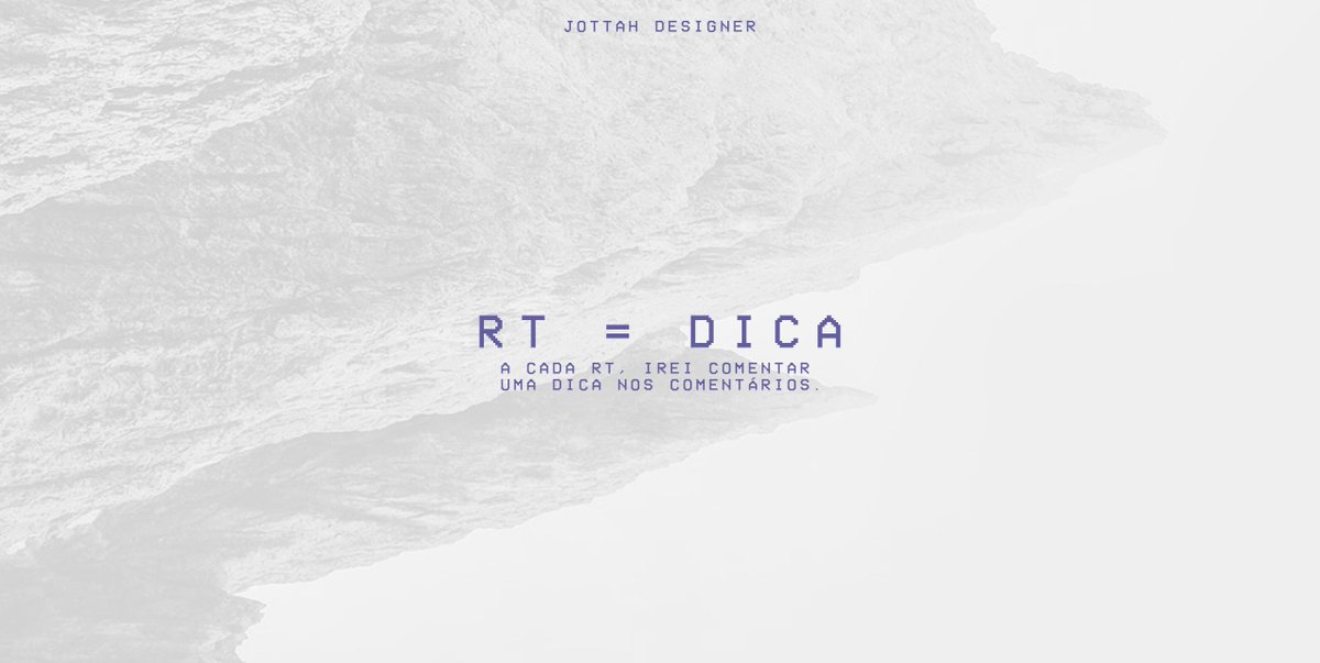 meninoJottah's tweet image. 🎮Ops, agora vai! 
A cada Retweet, irei comentar uma dica para vocês, designers de plantão!

(Caso queira enviar um trabalho seu aqui, avaliarei com prazer.)